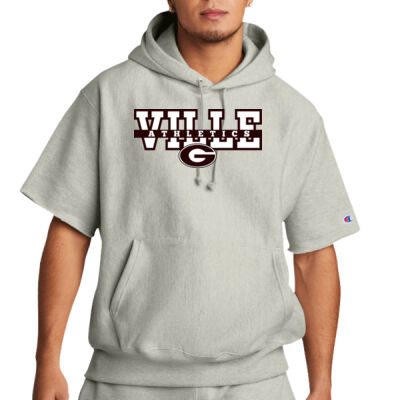 Ville Athletics - Reverse Weave ® Short Sleeve Hooded Sweatshirt Thumbnail